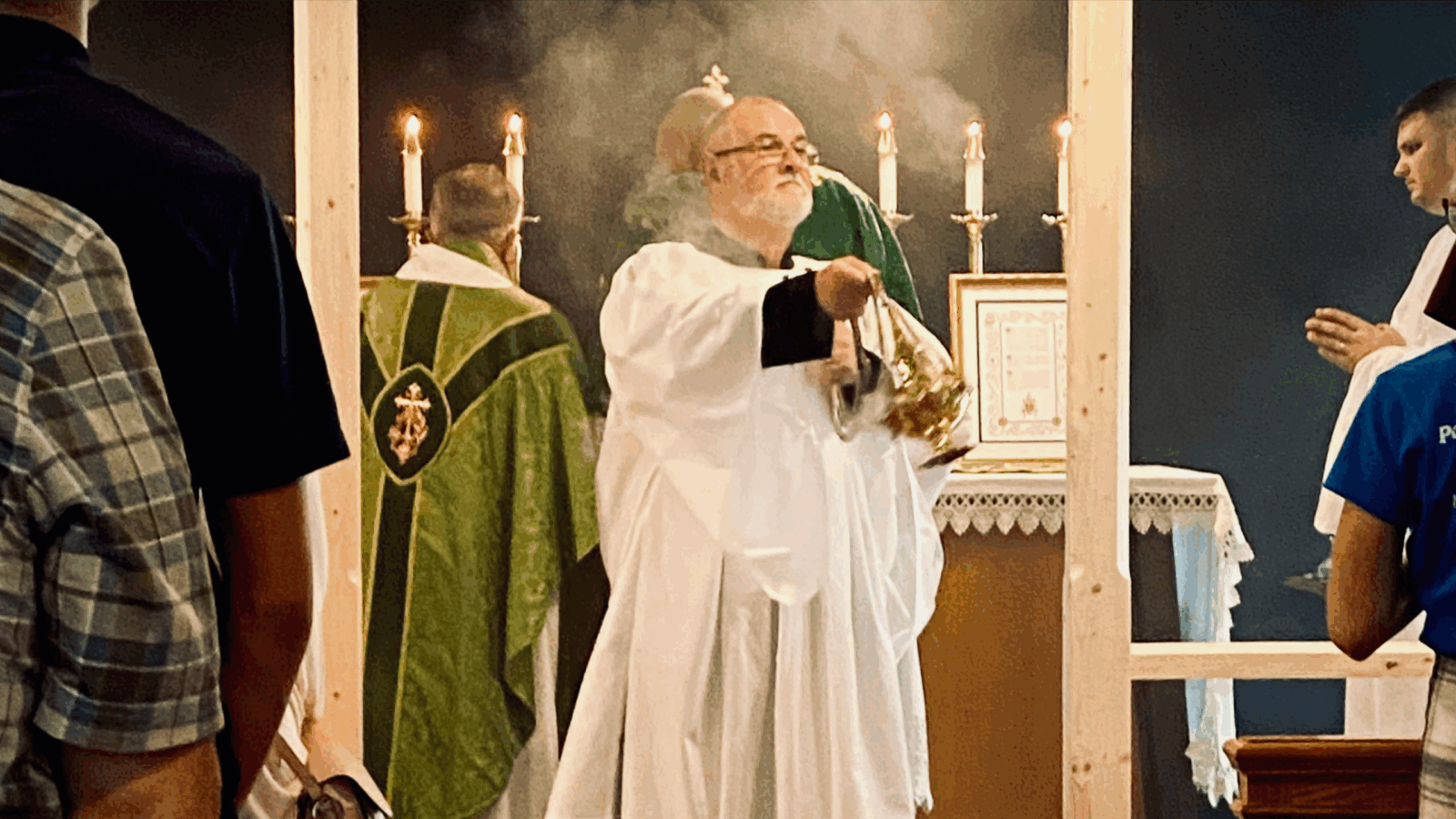 Censing of the Faithful during mass